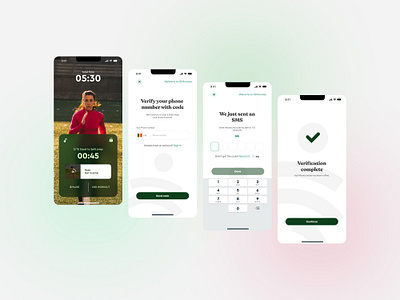 SB Runwoo – Fitness App UI Design app design branding graphic design ui uiux design