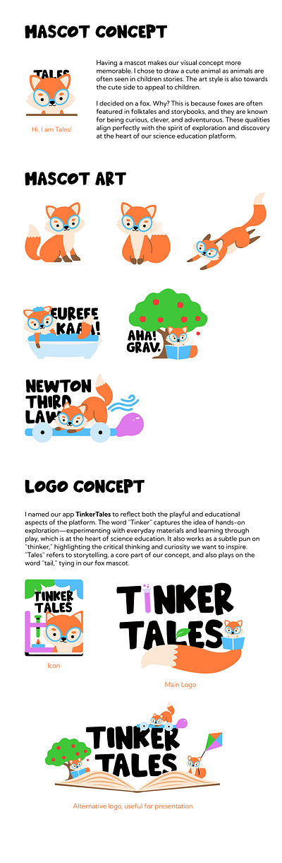 TinkerTales Visual Concept branding graphic design logo