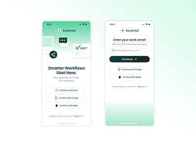 Daily UI 001 – Sign Up (B2B SaaS Edition) aidesign cleanui dailyui figmadesign minimaldesign mobileui productdesign saas uidesign uxdesign