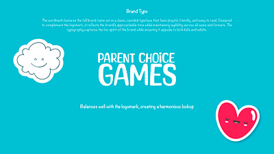 Logotype of Parent Choice Games brand type branding children concept design digital media edtech educational idea kid education kids kindergarten learning lettermark logo logotype minimal modern typography wordmark