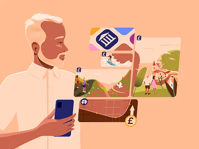 Which? Money Magazine – Power up your pension 💪 app bicep editorial finances financial illustration money pensions power up sipps strong travel
