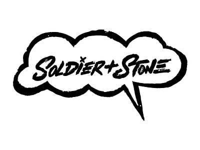 SOLDIER + STONE - Logo for a KID Brand brush lettering clothing brand clothing store customtype design fashion and design graphic design hand drawn handlettering illustration kids clothing lettering logo logo design logotype pattern design typography