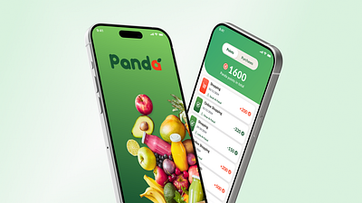 Panda Shop - Grocery Store Loyalty App grocery store loyalty program ui ux