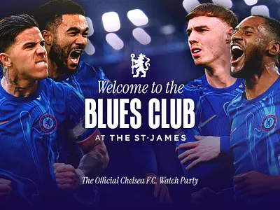 Chelsea F.C. Blues Club Promo branding chelsea design football graphic design logo soccer sports typography