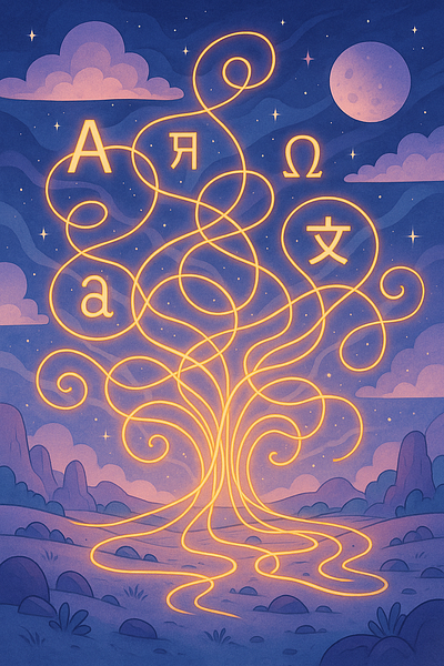 Cosmic Alphabet ai art graphic design illustration inspiration mystical wisdom