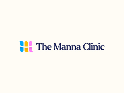 The Manna Clinic logo design psychotherapy speech talk talking therapy wellness