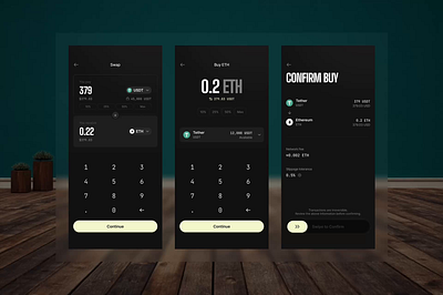 Crypto trading app app crypto mobile ui