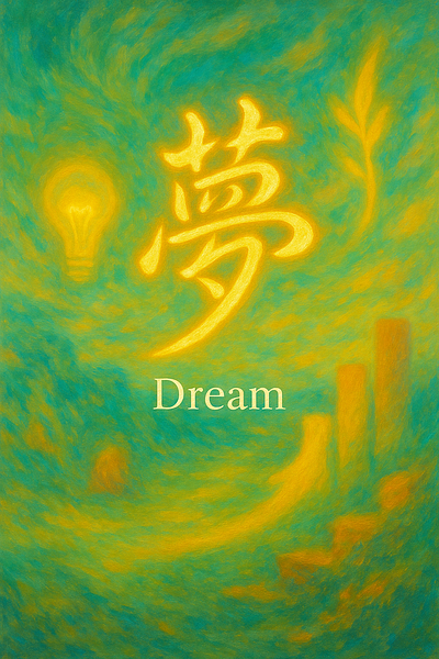 C'est quoi ? Dream chinese calligraphy graphic design