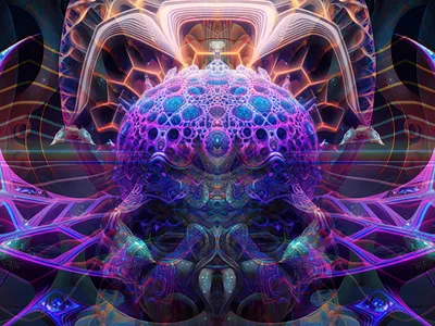 Orbital Resonance abstract animation colorful colors forms fractals futuristic geometric gradient graphic design illustration imagination motion graphics pattern print psychedelic shading shapes vibrant vintage