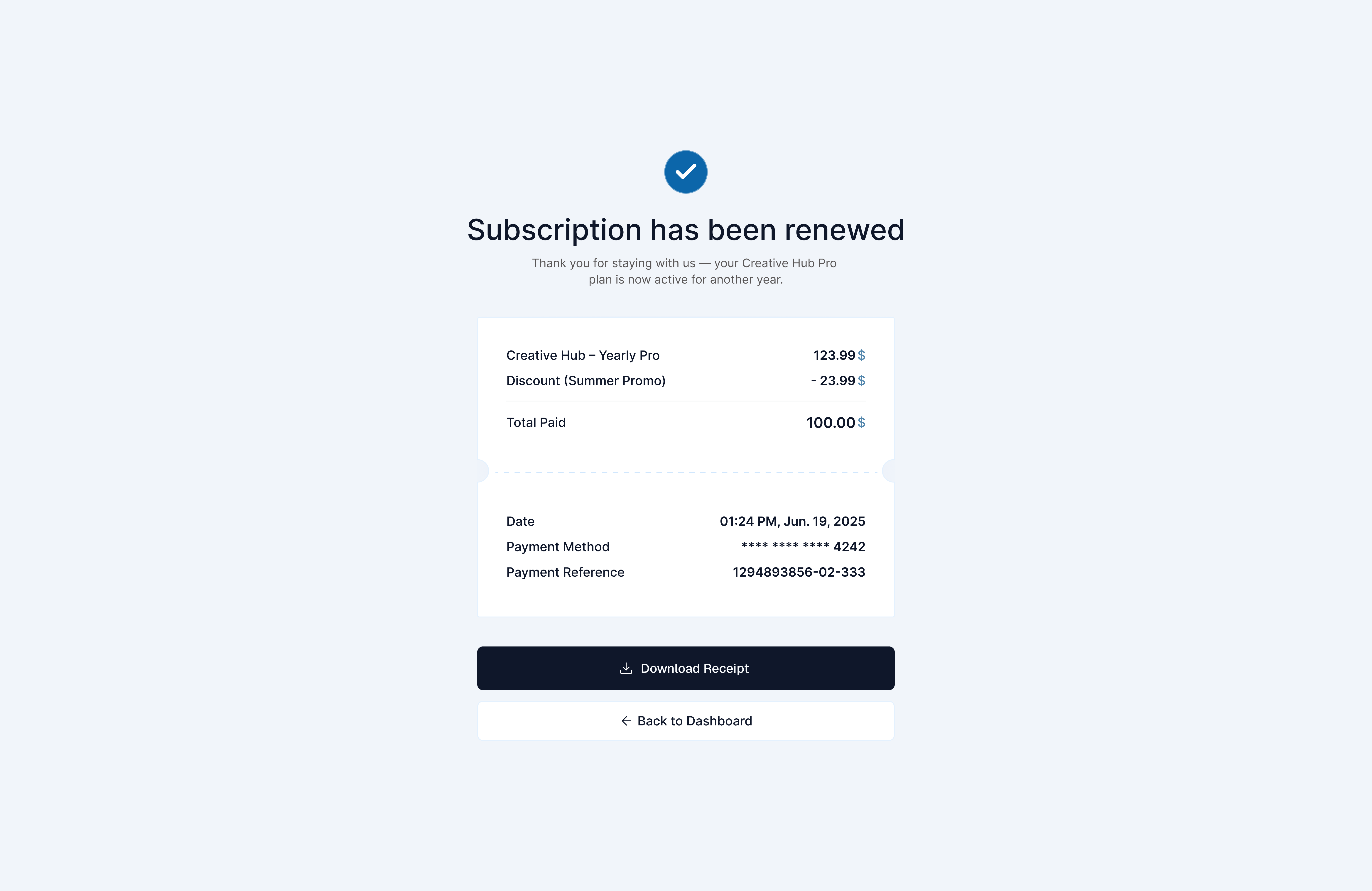 Purchase Receipt – Daily UI #017 daily ui daily ui challenge dailyui dailyui017 email receipt message minimal online order confirmation pay payment purchase receipt subscription visual design webdesign