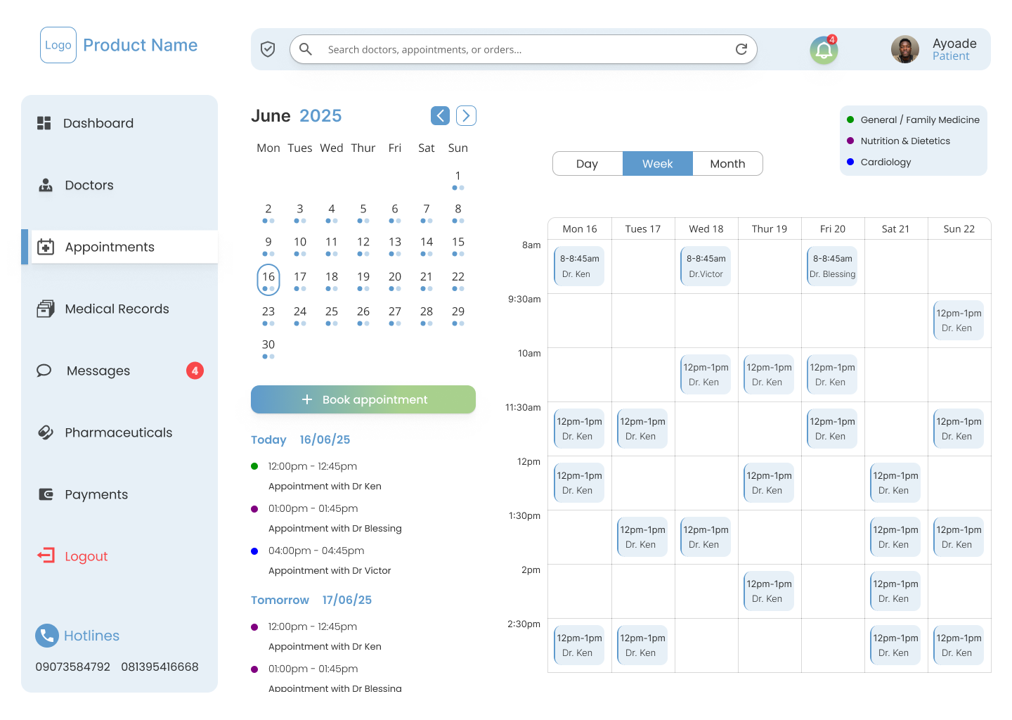 Example of Product Design. UI/UX Design 