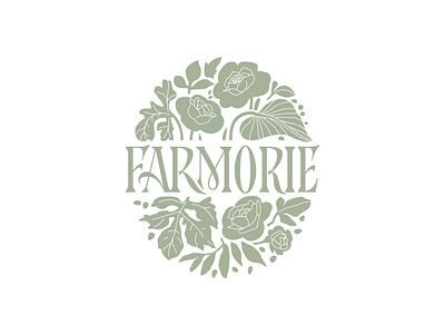 Farm blog logo branding graphic illustration lettering logo logotype natural retro romantic typography