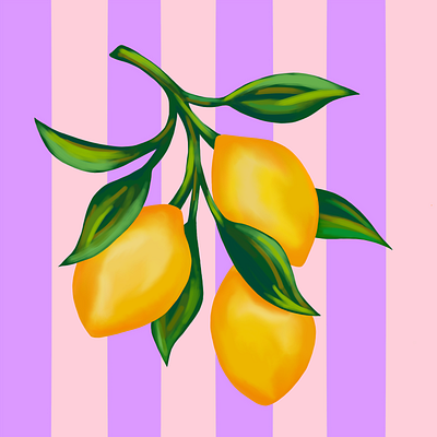 Lemons Digital Art animation art colorful colors composition digital art digital drawing digital illustration drawing ibispaint illustration lemons