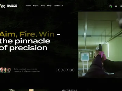 Range - Weapon Shop WordPress Theme design web design webdesign wordpress wordpress design wordpress theme wordpress themes