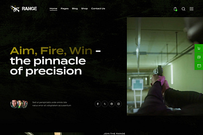 Range - Weapon Shop WordPress Theme design web design webdesign wordpress wordpress design wordpress theme wordpress themes