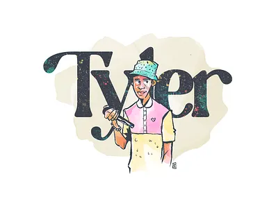 Tribute - Tyler, The Creator hip hop illustration music musician portrait rap singer songwriter tribute tyler tyler the creator