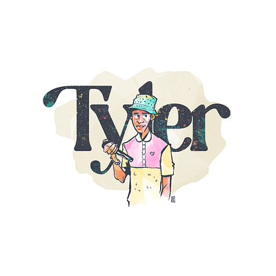 Tribute - Tyler, The Creator hip hop illustration music musician portrait rap singer songwriter tribute tyler tyler the creator
