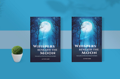 Book Cover Design | Whispers Beneath the Moon book cover design book design branding design graphic design graphic designer illustration social media post
