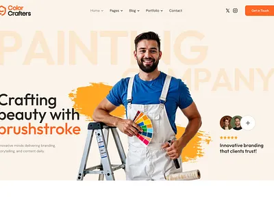 ColorCrafters - Painting, Building & Renovation WordPress Theme web design webdesign wordpress wordpress design wordpress theme wordpress themes
