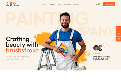 ColorCrafters - Painting, Building & Renovation WordPress Theme web design webdesign wordpress wordpress design wordpress theme wordpress themes