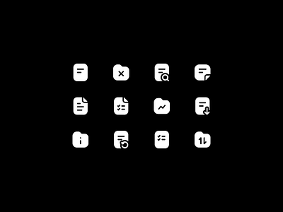 Monoform / Document icons chart doc folder icon icons pictogram