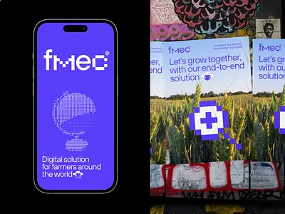 FMEC: Logo, Mascot, and Brand Identity for AgriTech Platform agritech brand brand design brand identity design branding branding inspiration branding mockup company branding corporate branding corporate identity creative brand creative logo logo logo design logo portfolio logotype modern design modern logo pixel purple