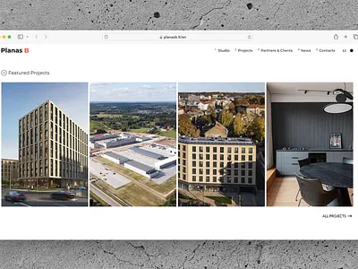Featured Projects Grid Layout architectural portfolio architecture clean design creative layout elegant featured projects gallery grid layout interface design minimal modern design portfolio project cards projects showcase simple layout studio website ui design ux design web design white space