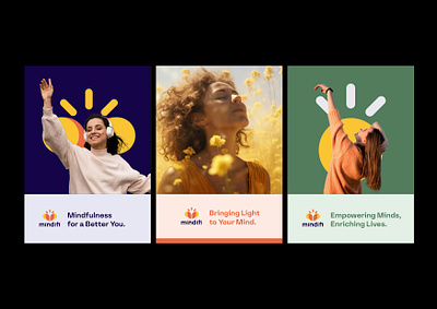 Mindifi Brand Identity Design branding calmbranding creativebranding graphicdesign health logo design healthandwellness identity design logo design mental health branding mentalhealthdesign sun logo design visualidentity wellnessbranding