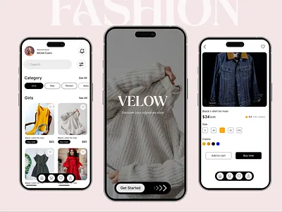 E-commerce Fashion App app design app screen app ui e commerce ecommerce ecommerce app fashion app mobile app mobile app design motion graphics ui ui design ui motion ux ux design
