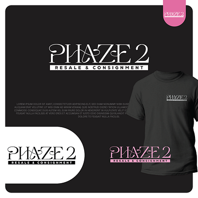 Phaze 2 Logo & Tee Mockup — Elegant, Bold, and Stylish business logo