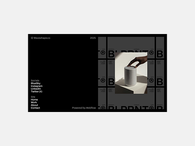 The Blueprint - Footer 03 Section minimalism