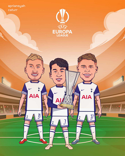 Tottenham Hotspur Team champions design graphic design illustration indonesia tottenham hotspur vector