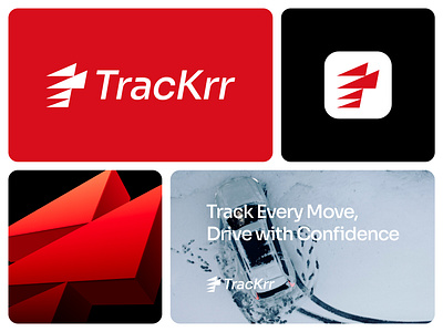 Logo and Branding for Trackrr ai driven brand brand identity branding design graphic design icon logo logos logotype modern logo monogram popular logo smart symbol tracker vehicle tracking visual identity