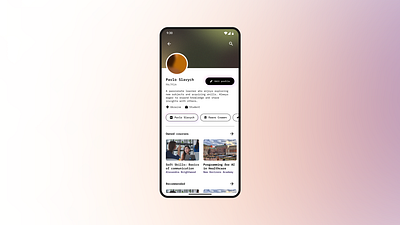 DailyUI Challenge #06 - User Profile app challenge code coding course dailyui design graphic design minimalist mobile mobile app modern profile purple social social media ui uiux user user profile