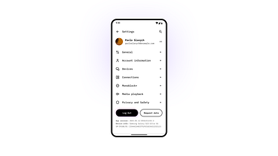 DailyUI Challenge #07 - Settings app challenge coding course dailyui design graphic design minimal minimalist mobile mobile app modern monoblock monoblocks purple settings ui uiux