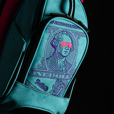 SWAG Bubblegum George Stand Bag bag design fashion george washington golf golf accessories golf bag golf brand graphic design illustration product design sport sports branding