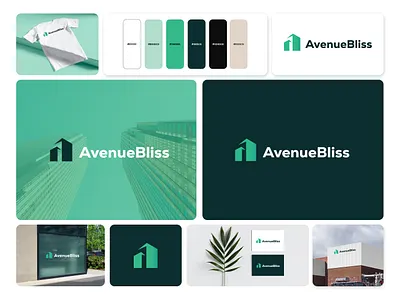 🏡 AvenueBliss | Luxury Real Estate Brand Identity & Visual Desi branding graphic design logo logo branding luxury branding realestate branding typography visual design