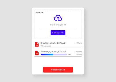 Daily UI 031 - File Upload app card daily 100 challenge daily ui design figma file file upload illustration interface upload ux web