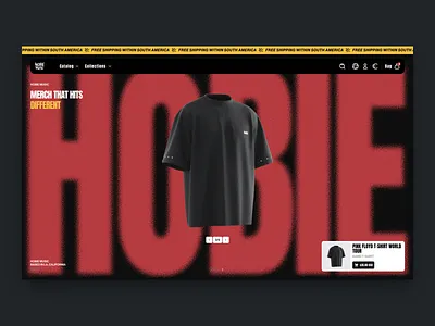 Hobie Music Website UI Design ecommerce ui ecommerce we figma fun ui design ui website landing page design website ui wordpress ui design