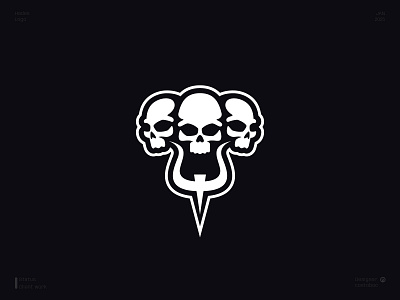 Hades logo hades icon illustration logo logodesign logotype minimal skull vector