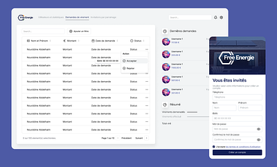 Affiliation app + Dashboard affiliation dashboard mobile first ui ux web app design