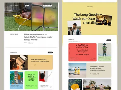 Curated Content Experience Platform article grid content strategy creative web curated stories design harmony design system editorial website lifestyle content lifestyle design modern layout platform reading experience responsive grid storytelling interface ui design user interface ux design ux ui visual hierarchy web typography