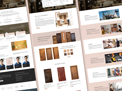 Premium Interior Website UI aesthetic graphic design interior minimalist ui webdesign