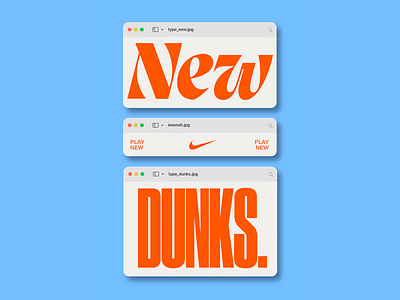 Typography Brand Showcase athletic vibe brand homage brand visuals branding clean interface composition custom lettering display type editorial design graphic layout impactful type nike inspired oversized font play new retro browser sneaker culture typography web mockup