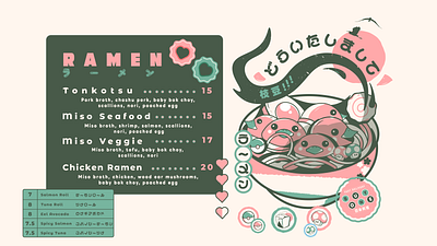 Ramen poke bowl Slide chicken ramen japan food japan food menu japan illustration japanese japanese food menu design pop art ramen ramen illustration ramen vector art restaurant menu design retro vintage style sushi menu sushi menu design