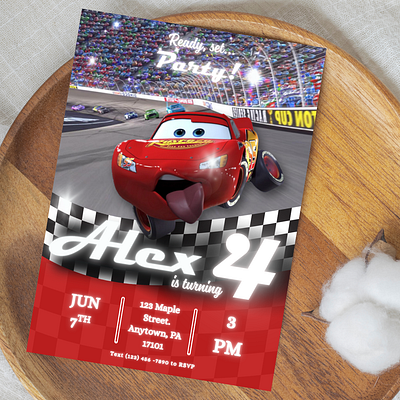 LIGHTNING MCQUEEN BIRTHDAY INVITE birthday birthday invitation lightining mcqueen lightning lightning mcqueen birthday lightning mcqueen invitation lightning mcqueen invite