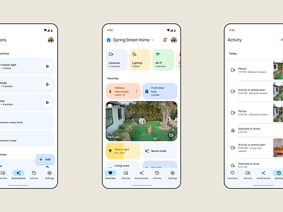 Smart Home Control & Automation Dashboard UI app app design application automation app clean ui design home automation lighting contol product design responsive design security camera smart home ui ui design ux design uxui