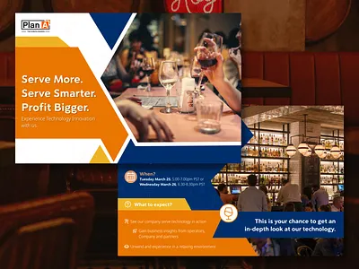 Plan A Technologies - Post Card Invitation branding design graphic design icon illustration invitation logo post card typography ui ux vector