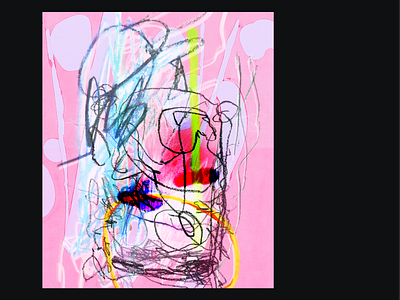 overwhelmed abstract art graphic design poster
