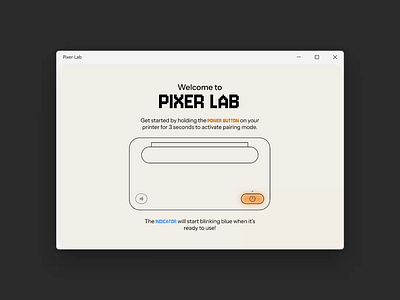 Printer Setup Concept graphic design motion design motion graphics onboarding printer software typography ui ux vector